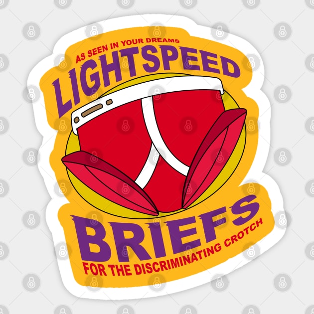 Lightspeed Briefs Sticker by Meta Cortex